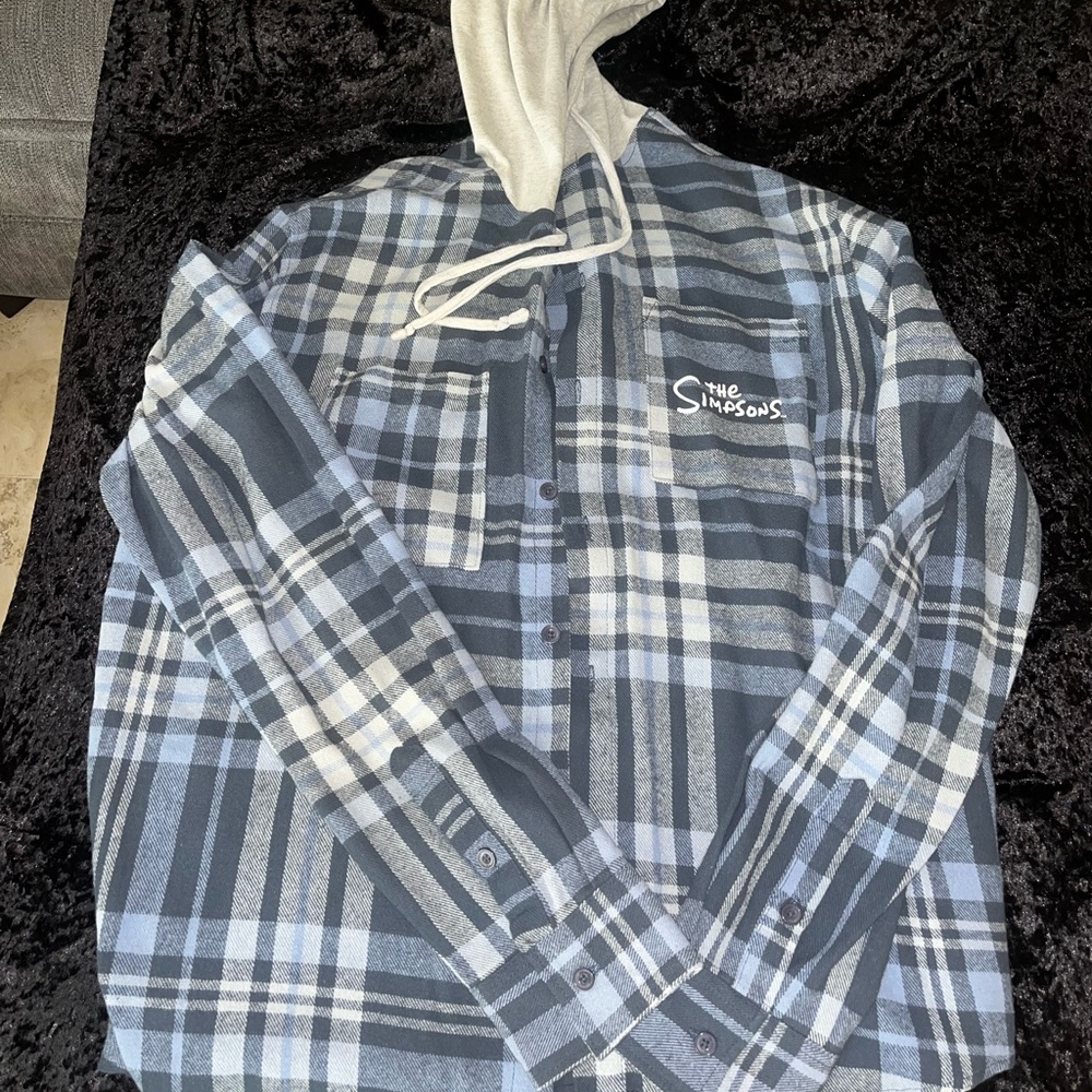 Blue Plaid Simpsons Men's sweater/sweatshirt